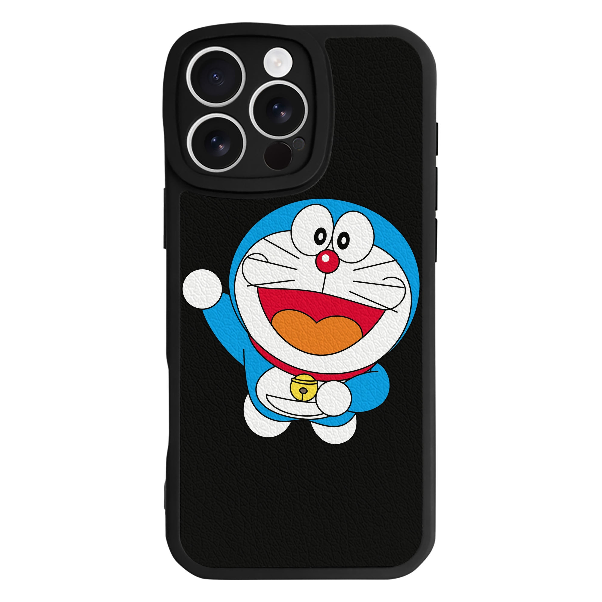 （画像用） ドラえもん Doraemon 【iPhone 16シリーズ対応】シリコンスマホケース（レザー調） 材質：シリコン